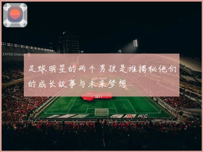 足球明星的两个男孩是谁揭秘他们的成长故事与未来梦想