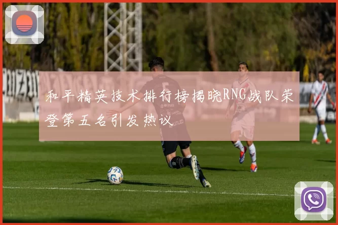 和平精英技术排行榜揭晓RNG战队荣登第五名引发热议