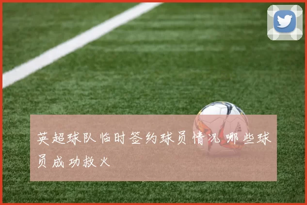 英超球队临时签约球员情况 哪些球员成功救火